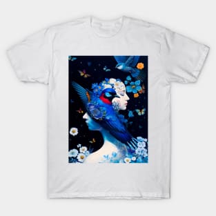 Lady Blue Bird T-Shirt